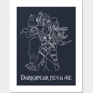 Darkspear neva die (white) Posters and Art